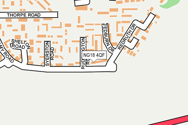 NG18 4QF map - OS OpenMap – Local (Ordnance Survey) NG18 4QF map - OS OpenMap – Local (Ordnance Survey)