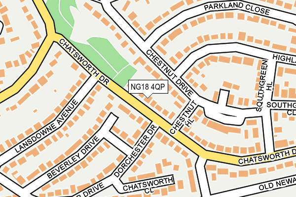 NG18 4QP map - OS OpenMap – Local (Ordnance Survey) NG18 4QP map - OS OpenMap – Local (Ordnance Survey)