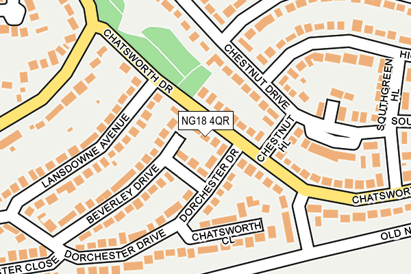 NG18 4QR map - OS OpenMap – Local (Ordnance Survey) NG18 4QR map - OS OpenMap – Local (Ordnance Survey)