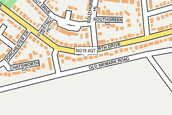 NG18 4QT map - OS OpenMap – Local (Ordnance Survey) NG18 4QT map - OS OpenMap – Local (Ordnance Survey)