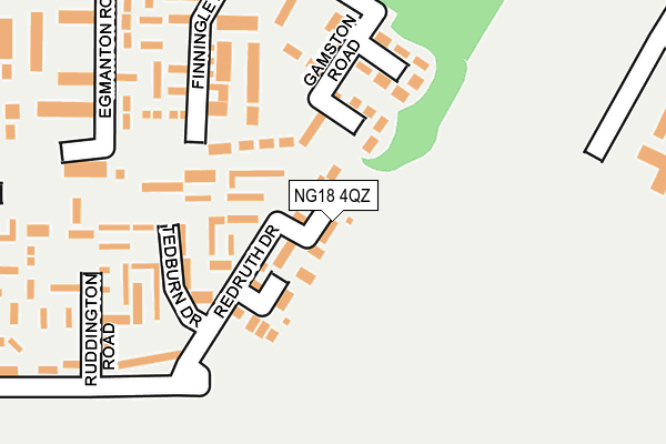 NG18 4QZ map - OS OpenMap – Local (Ordnance Survey) NG18 4QZ map - OS OpenMap – Local (Ordnance Survey)