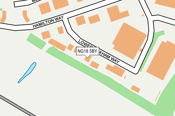 NG18 5BY map - OS OpenMap – Local (Ordnance Survey) NG18 5BY map - OS OpenMap – Local (Ordnance Survey)