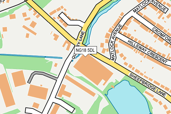 NG18 5DL map - OS OpenMap – Local (Ordnance Survey) NG18 5DL map - OS OpenMap – Local (Ordnance Survey)