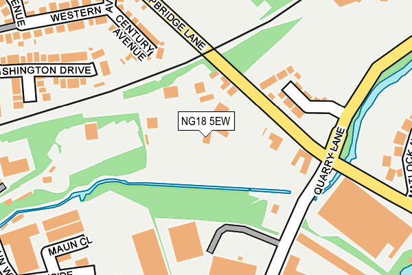 NG18 5EW map - OS OpenMap – Local (Ordnance Survey) NG18 5EW map - OS OpenMap – Local (Ordnance Survey)