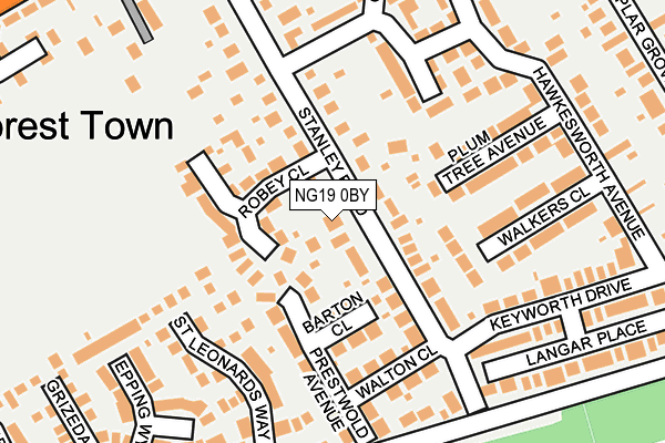 NG19 0BY map - OS OpenMap – Local (Ordnance Survey) NG19 0BY map - OS OpenMap – Local (Ordnance Survey)