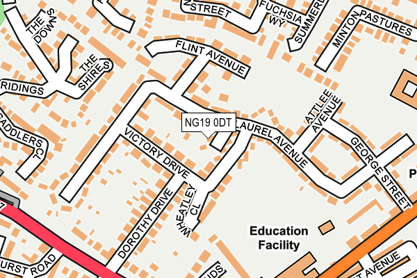 NG19 0DT map - OS OpenMap – Local (Ordnance Survey) NG19 0DT map - OS OpenMap – Local (Ordnance Survey)