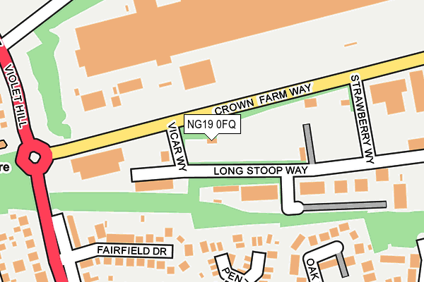 NG19 0FQ map - OS OpenMap – Local (Ordnance Survey) NG19 0FQ map - OS OpenMap – Local (Ordnance Survey)