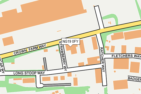 NG19 0FY map - OS OpenMap – Local (Ordnance Survey) NG19 0FY map - OS OpenMap – Local (Ordnance Survey)