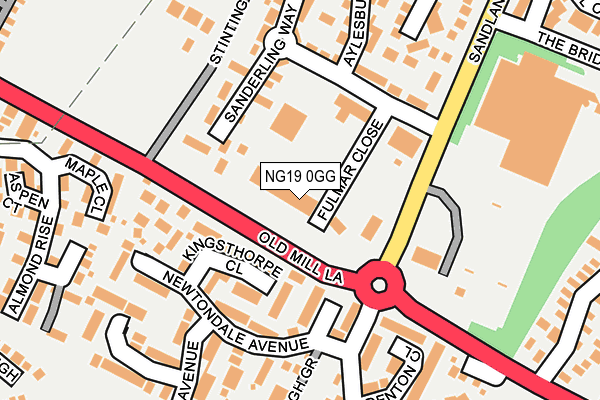 NG19 0GG map - OS OpenMap – Local (Ordnance Survey) NG19 0GG map - OS OpenMap – Local (Ordnance Survey)