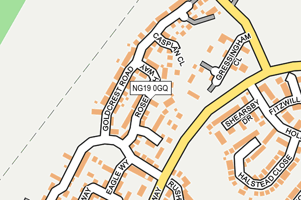 NG19 0GQ map - OS OpenMap – Local (Ordnance Survey) NG19 0GQ map - OS OpenMap – Local (Ordnance Survey)