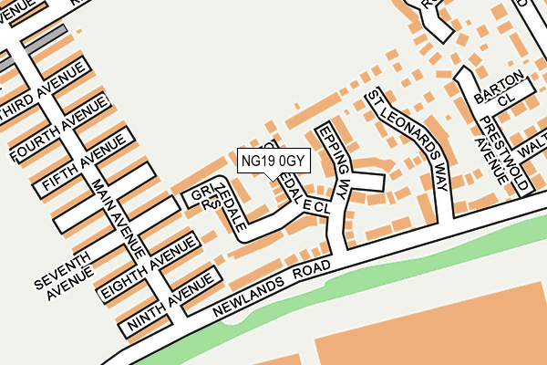 NG19 0GY map - OS OpenMap – Local (Ordnance Survey) NG19 0GY map - OS OpenMap – Local (Ordnance Survey)