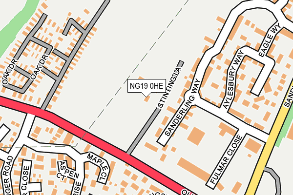 NG19 0HE map - OS OpenMap – Local (Ordnance Survey) NG19 0HE map - OS OpenMap – Local (Ordnance Survey)