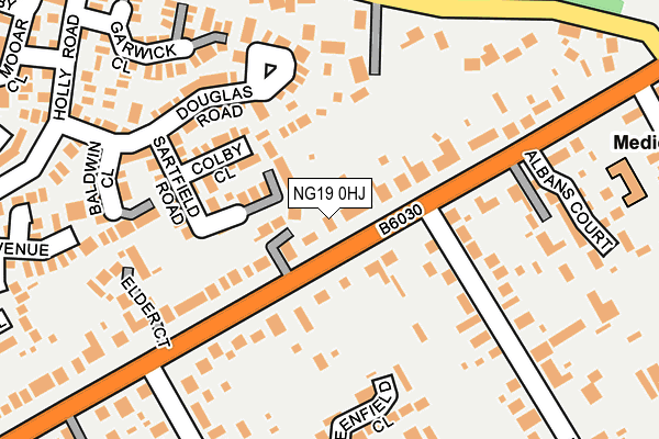 NG19 0HJ map - OS OpenMap – Local (Ordnance Survey) NG19 0HJ map - OS OpenMap – Local (Ordnance Survey)