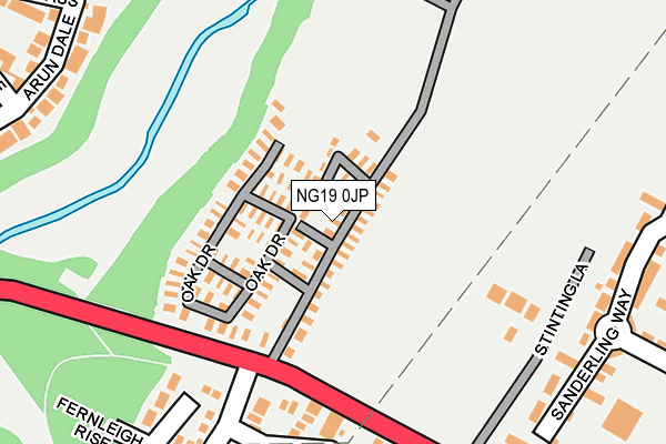 NG19 0JP map - OS OpenMap – Local (Ordnance Survey) NG19 0JP map - OS OpenMap – Local (Ordnance Survey)