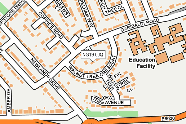 NG19 0JQ map - OS OpenMap – Local (Ordnance Survey) NG19 0JQ map - OS OpenMap – Local (Ordnance Survey)