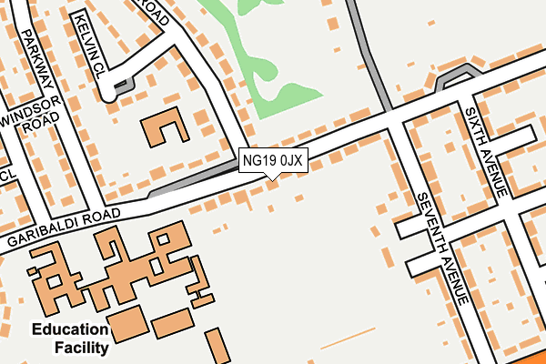 NG19 0JX map - OS OpenMap – Local (Ordnance Survey) NG19 0JX map - OS OpenMap – Local (Ordnance Survey)