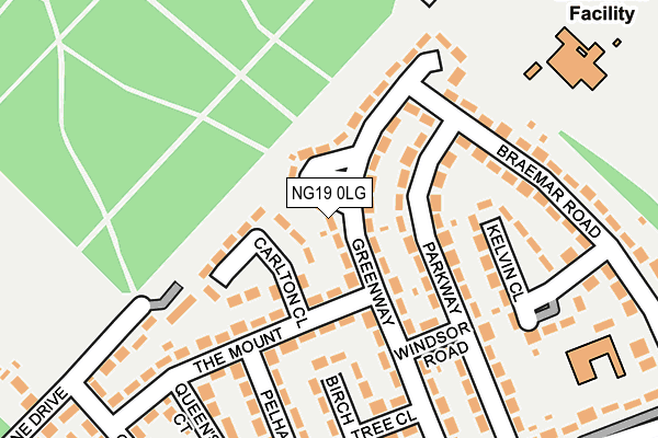 NG19 0LG map - OS OpenMap – Local (Ordnance Survey) NG19 0LG map - OS OpenMap – Local (Ordnance Survey)
