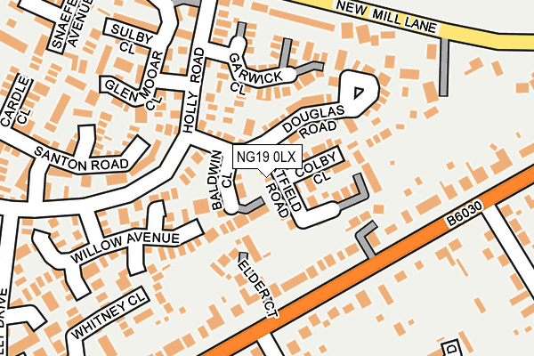 NG19 0LX map - OS OpenMap – Local (Ordnance Survey) NG19 0LX map - OS OpenMap – Local (Ordnance Survey)