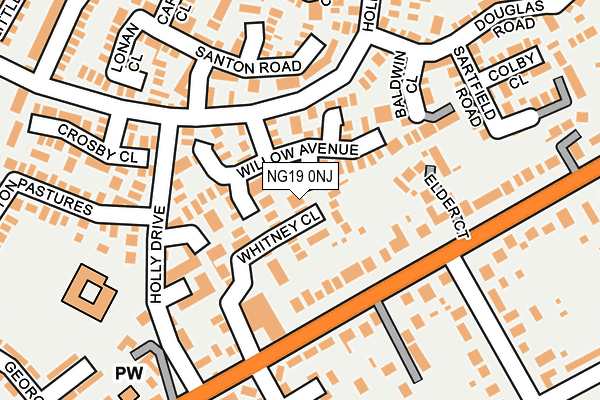 NG19 0NJ map - OS OpenMap – Local (Ordnance Survey) NG19 0NJ map - OS OpenMap – Local (Ordnance Survey)