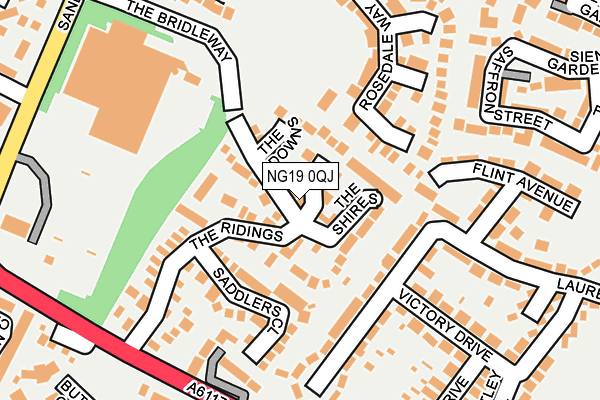 NG19 0QJ map - OS OpenMap – Local (Ordnance Survey) NG19 0QJ map - OS OpenMap – Local (Ordnance Survey)