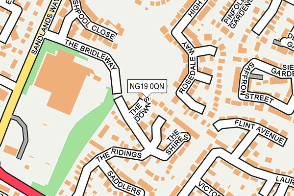 NG19 0QN map - OS OpenMap – Local (Ordnance Survey) NG19 0QN map - OS OpenMap – Local (Ordnance Survey)