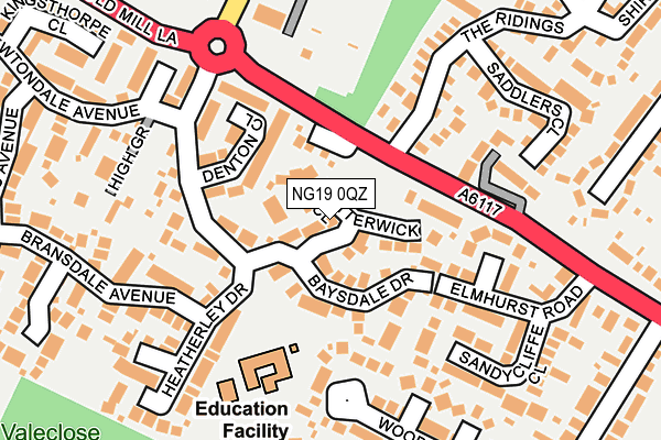 NG19 0QZ map - OS OpenMap – Local (Ordnance Survey) NG19 0QZ map - OS OpenMap – Local (Ordnance Survey)