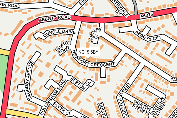 NG19 6BY map - OS OpenMap – Local (Ordnance Survey) NG19 6BY map - OS OpenMap – Local (Ordnance Survey)