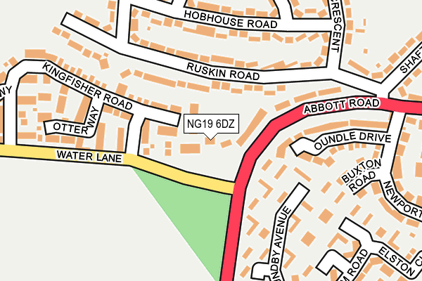NG19 6DZ map - OS OpenMap – Local (Ordnance Survey) NG19 6DZ map - OS OpenMap – Local (Ordnance Survey)