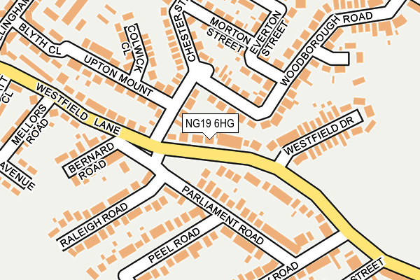 NG19 6HG map - OS OpenMap – Local (Ordnance Survey) NG19 6HG map - OS OpenMap – Local (Ordnance Survey)