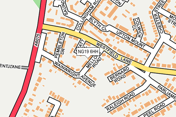 NG19 6HH map - OS OpenMap – Local (Ordnance Survey) NG19 6HH map - OS OpenMap – Local (Ordnance Survey)