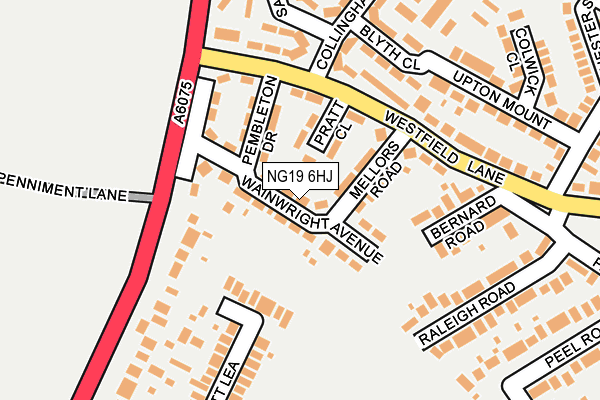 NG19 6HJ map - OS OpenMap – Local (Ordnance Survey) NG19 6HJ map - OS OpenMap – Local (Ordnance Survey)