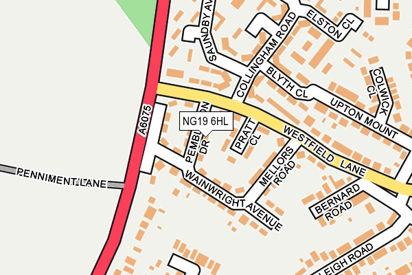 NG19 6HL map - OS OpenMap – Local (Ordnance Survey) NG19 6HL map - OS OpenMap – Local (Ordnance Survey)