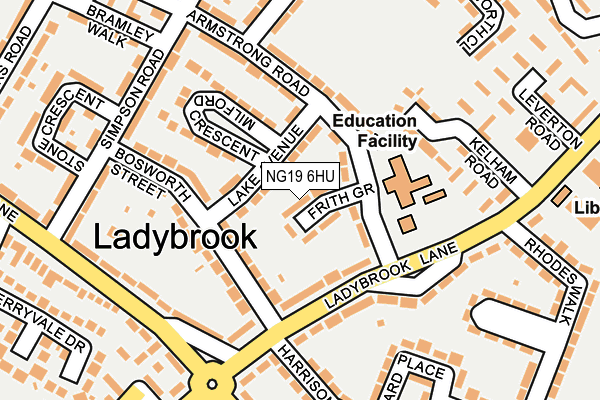NG19 6HU map - OS OpenMap – Local (Ordnance Survey) NG19 6HU map - OS OpenMap – Local (Ordnance Survey)