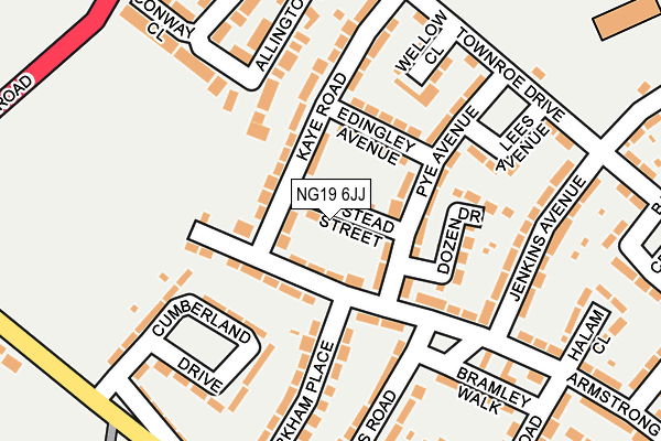 NG19 6JJ map - OS OpenMap – Local (Ordnance Survey) NG19 6JJ map - OS OpenMap – Local (Ordnance Survey)