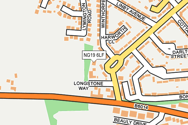 NG19 6LF map - OS OpenMap – Local (Ordnance Survey) NG19 6LF map - OS OpenMap – Local (Ordnance Survey)