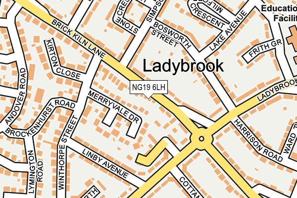 NG19 6LH map - OS OpenMap – Local (Ordnance Survey) NG19 6LH map - OS OpenMap – Local (Ordnance Survey)