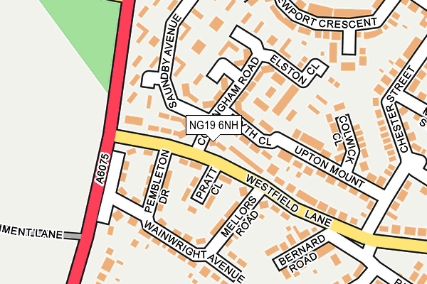 NG19 6NH map - OS OpenMap – Local (Ordnance Survey) NG19 6NH map - OS OpenMap – Local (Ordnance Survey)