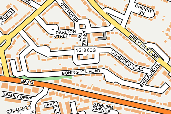 NG19 6QG map - OS OpenMap – Local (Ordnance Survey) NG19 6QG map - OS OpenMap – Local (Ordnance Survey)