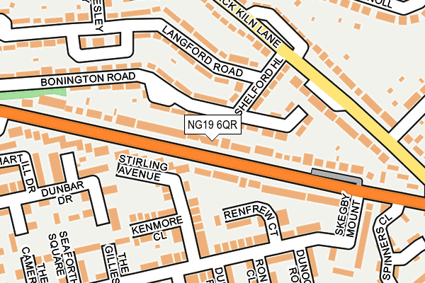 NG19 6QR map - OS OpenMap – Local (Ordnance Survey) NG19 6QR map - OS OpenMap – Local (Ordnance Survey)
