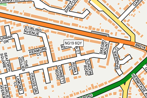NG19 6QY map - OS OpenMap – Local (Ordnance Survey) NG19 6QY map - OS OpenMap – Local (Ordnance Survey)