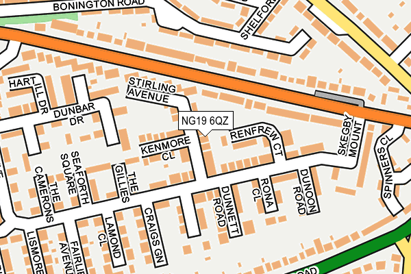 NG19 6QZ map - OS OpenMap – Local (Ordnance Survey) NG19 6QZ map - OS OpenMap – Local (Ordnance Survey)