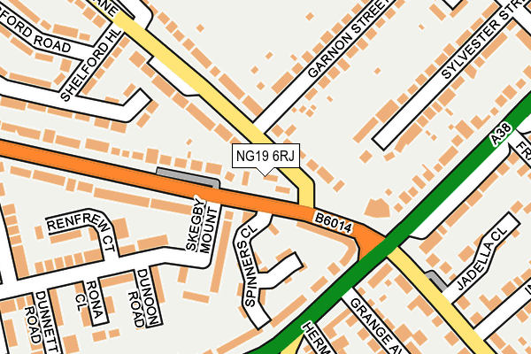 NG19 6RJ map - OS OpenMap – Local (Ordnance Survey) NG19 6RJ map - OS OpenMap – Local (Ordnance Survey)