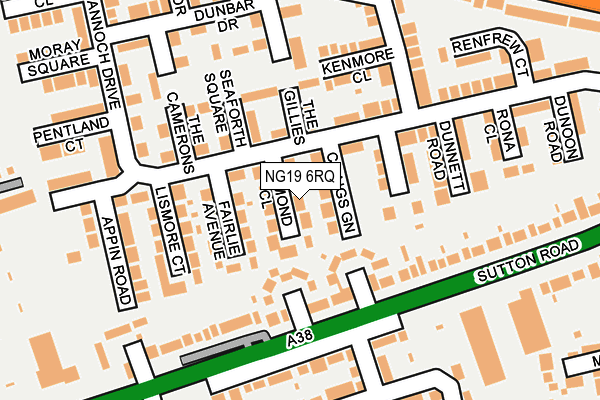 NG19 6RQ map - OS OpenMap – Local (Ordnance Survey) NG19 6RQ map - OS OpenMap – Local (Ordnance Survey)