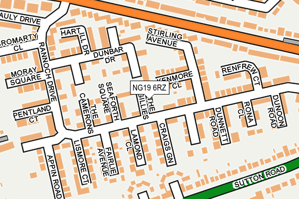 NG19 6RZ map - OS OpenMap – Local (Ordnance Survey) NG19 6RZ map - OS OpenMap – Local (Ordnance Survey)