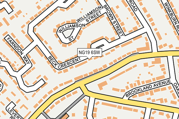 NG19 6SW map - OS OpenMap – Local (Ordnance Survey) NG19 6SW map - OS OpenMap – Local (Ordnance Survey)