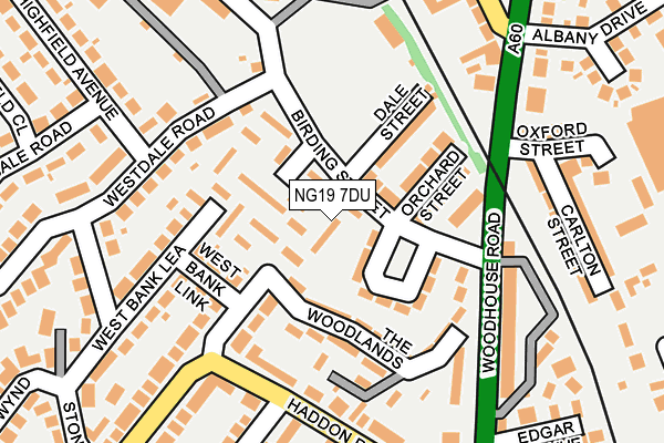 NG19 7DU map - OS OpenMap – Local (Ordnance Survey) NG19 7DU map - OS OpenMap – Local (Ordnance Survey)