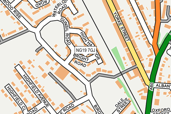 NG19 7GJ map - OS OpenMap – Local (Ordnance Survey) NG19 7GJ map - OS OpenMap – Local (Ordnance Survey)