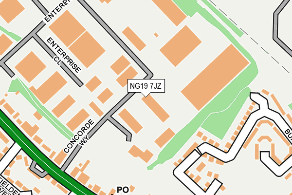 NG19 7JZ map - OS OpenMap – Local (Ordnance Survey) NG19 7JZ map - OS OpenMap – Local (Ordnance Survey)