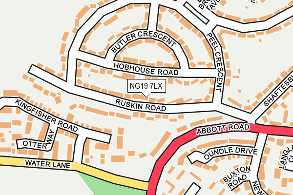 NG19 7LX map - OS OpenMap – Local (Ordnance Survey) NG19 7LX map - OS OpenMap – Local (Ordnance Survey)