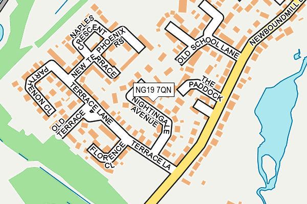 NG19 7QN map - OS OpenMap – Local (Ordnance Survey) NG19 7QN map - OS OpenMap – Local (Ordnance Survey)